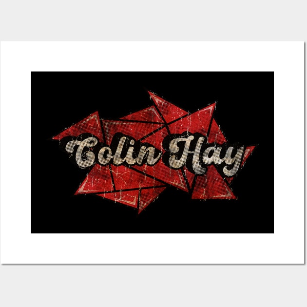 Colin Hay - Red Diamond Wall Art by G-THE BOX